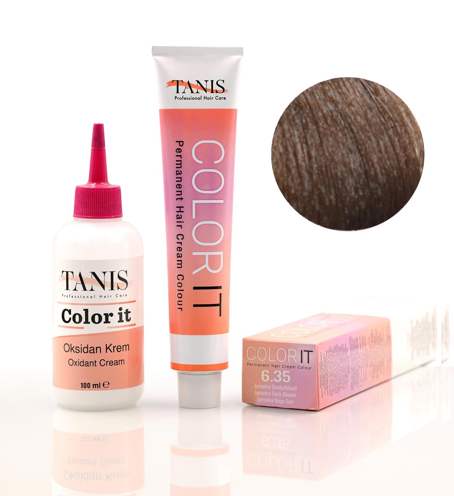 Color Force Creme Haarfarbe 6.23 'Jamaica Dunkelblond' - 100 Ml, Mit Anleitung
