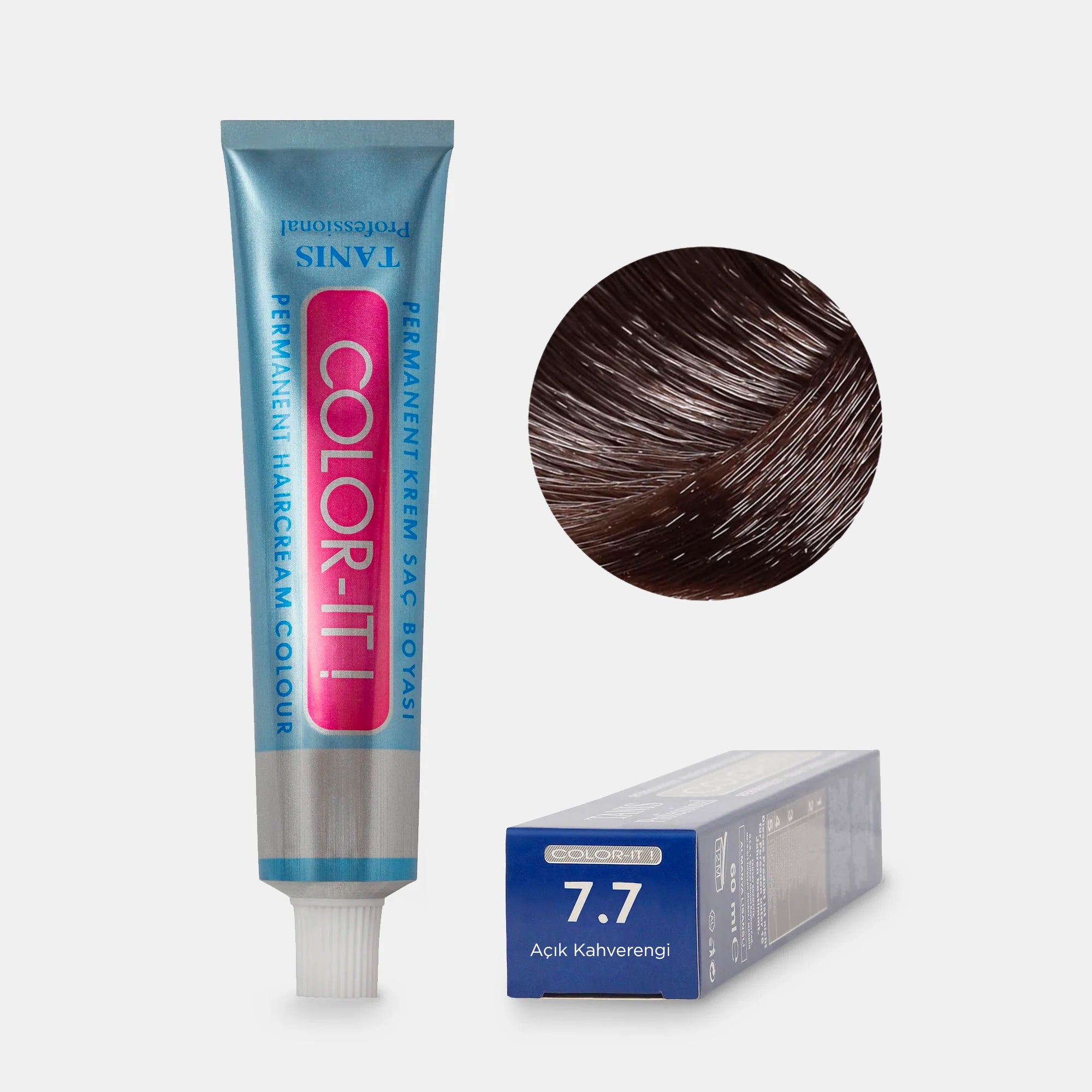 Permanent hair color COLOR-IT 7.7 fawn brown