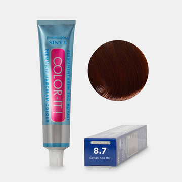 Permanent hair color COLOR-IT 8.7 Cafe' Latte