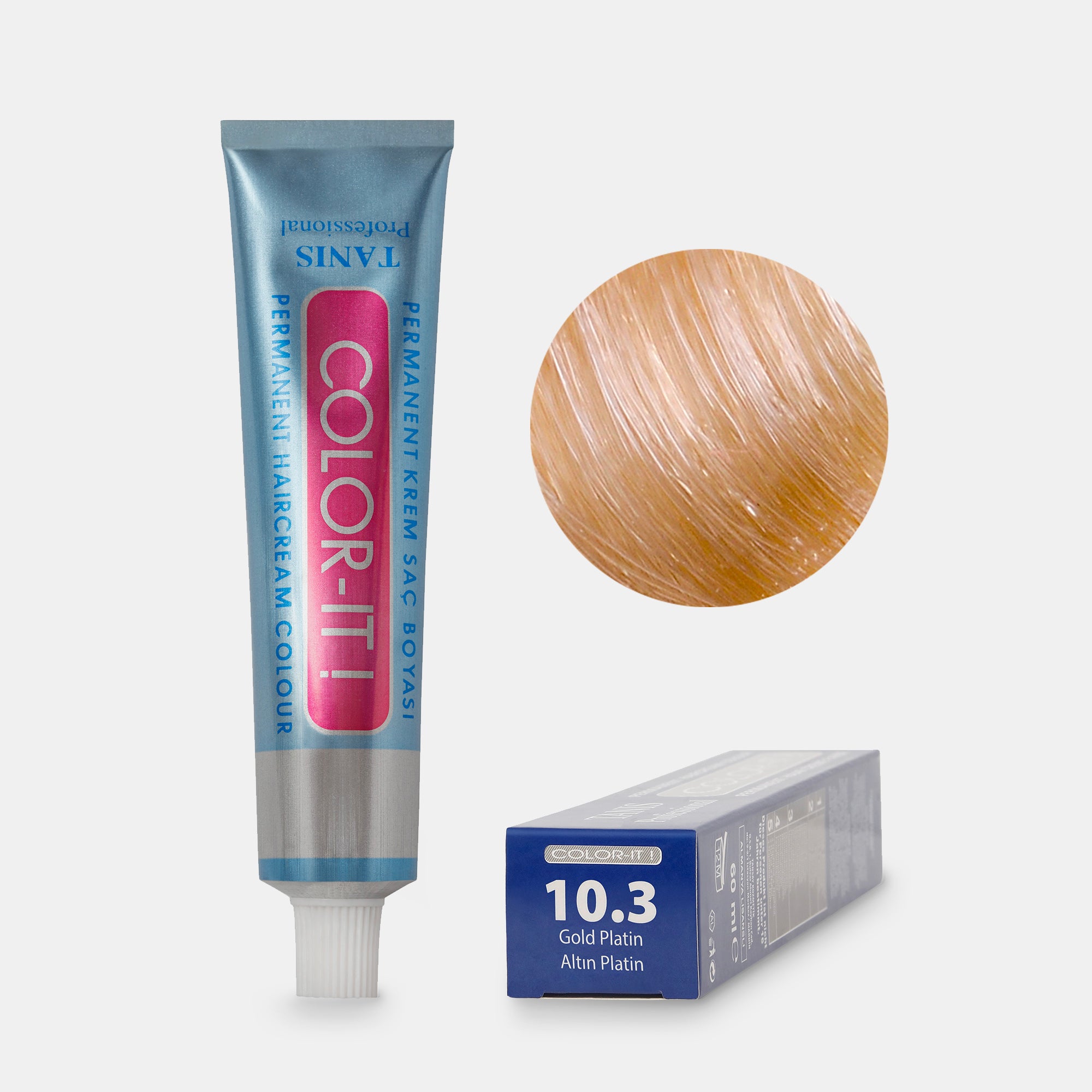 Permanente Haarfarbe COLOR-IT 10.3 Gold Platin